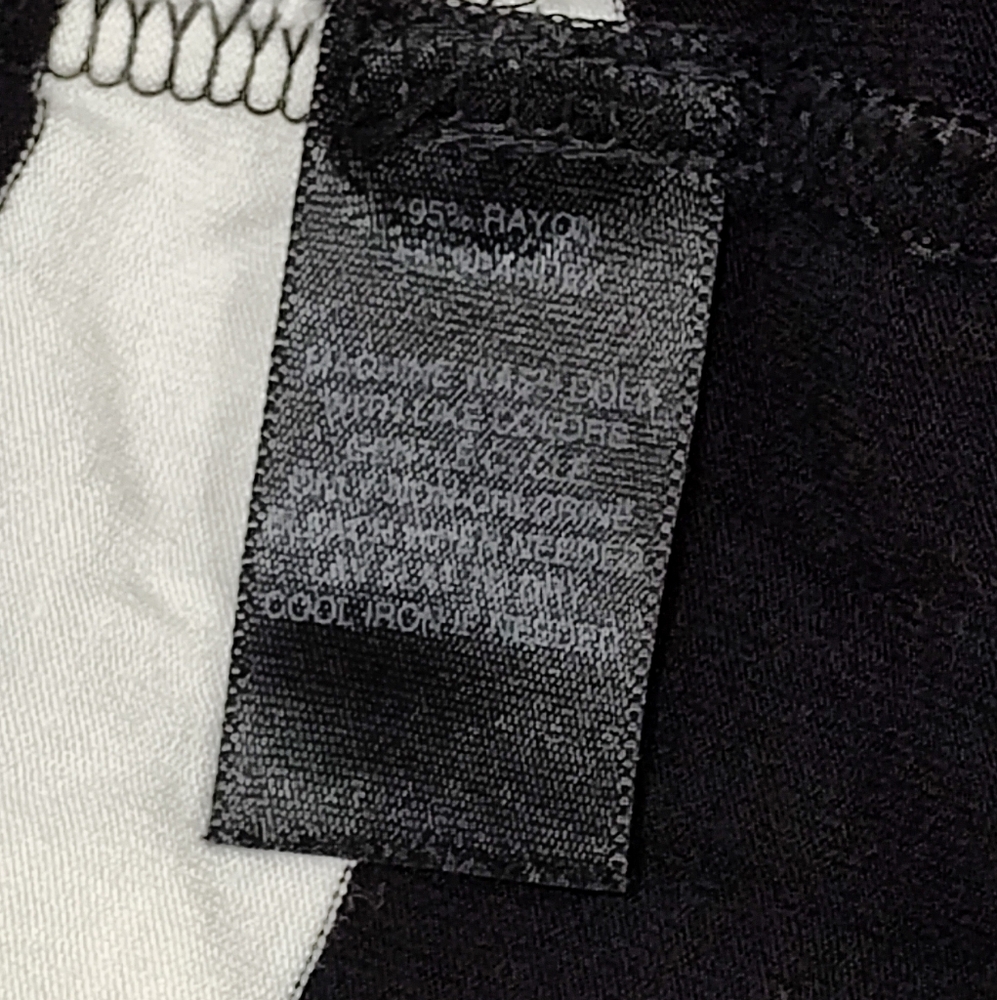 WHBM White House Black Market Women's Tunic Shirt Black/White Stripe, Small - Picture 6 of 6